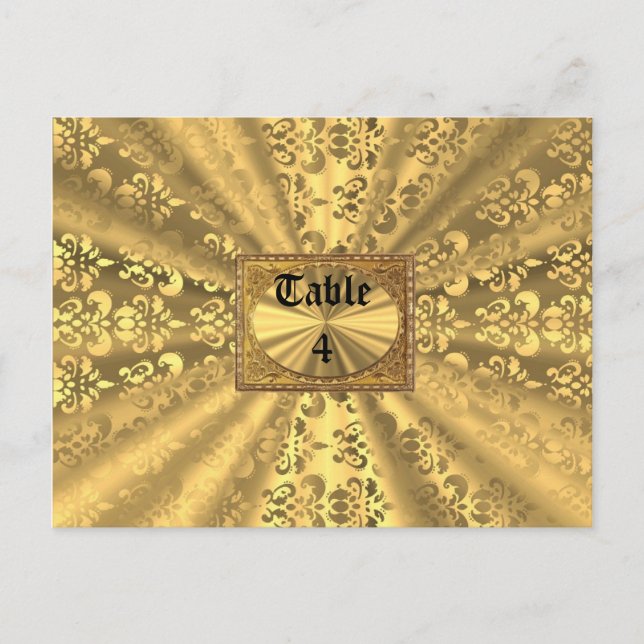 Cartão Postal Dourado damasco (Frente)