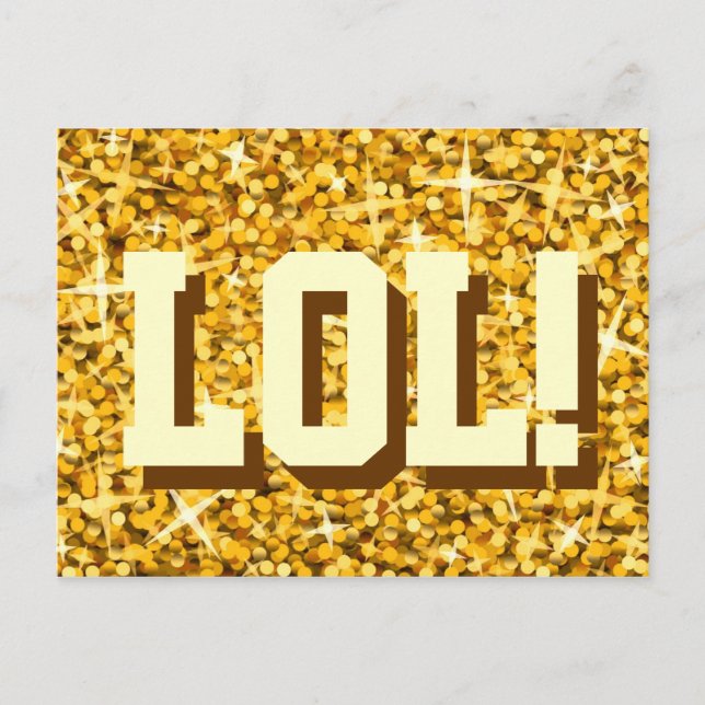 Cartão postal "Dourado" de Glitz (Frente)