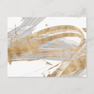 Cartão Postal Dourado e Cinza