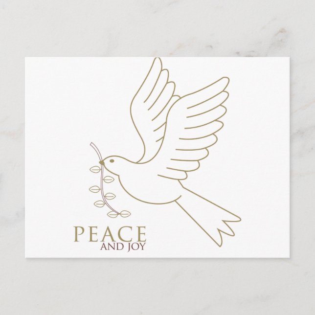 Cartão Postal Dove of peace (Frente)