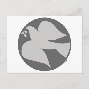Cartão Postal Dove of Peace Sign