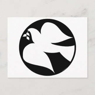 Cartão Postal Dove of Peace Sign