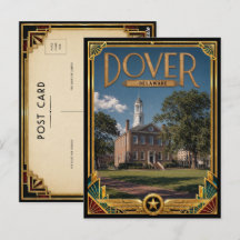 Dover Delaware Arte Deco Vintage Idade Dourada