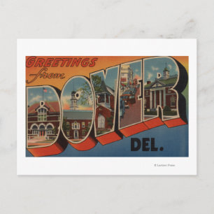 Cartão Postal Dover, DelawareLarge - Letra ScenesDover, DE