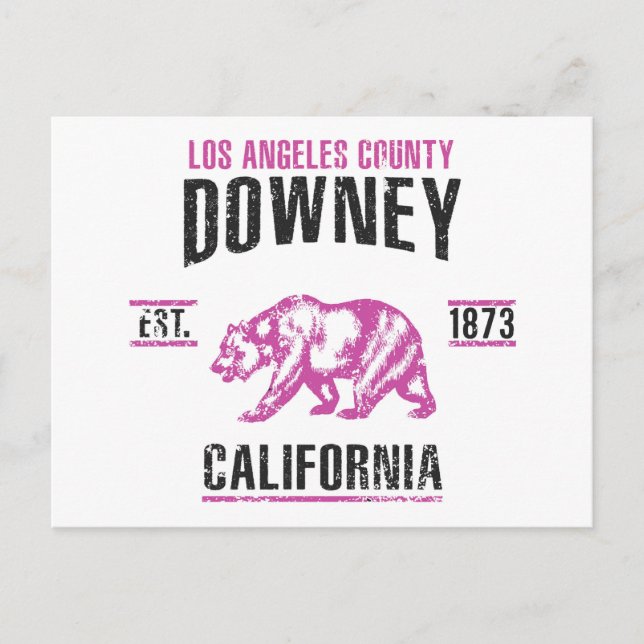 Cartão Postal Downey (Frente)