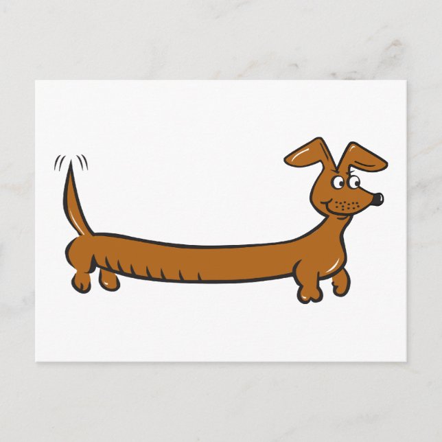 Cartão Postal Doxie Dachshund (Frente)