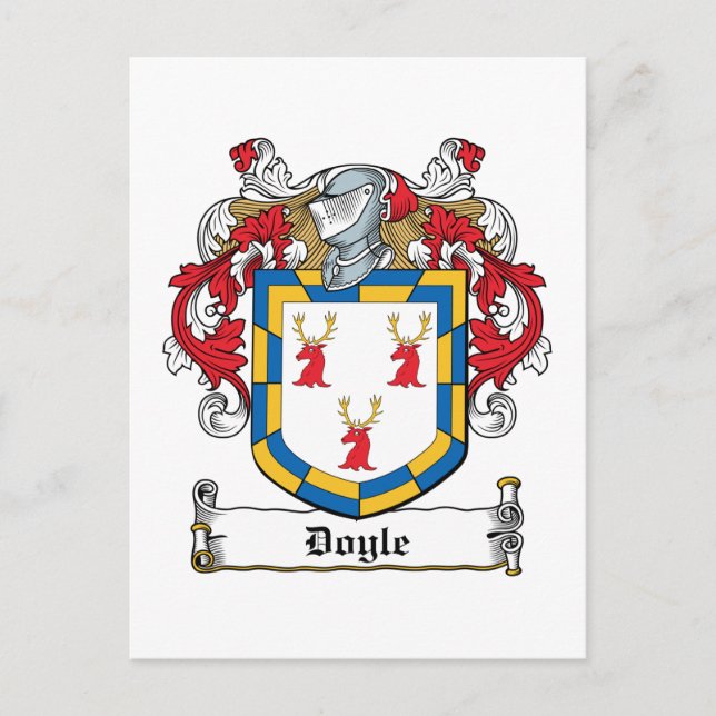 Cartão Postal Doyle Family Crest (Frente)