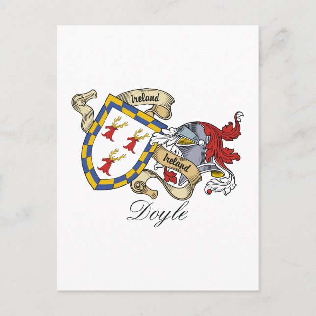 Cartão Postal Doyle Family Crest (Frente)