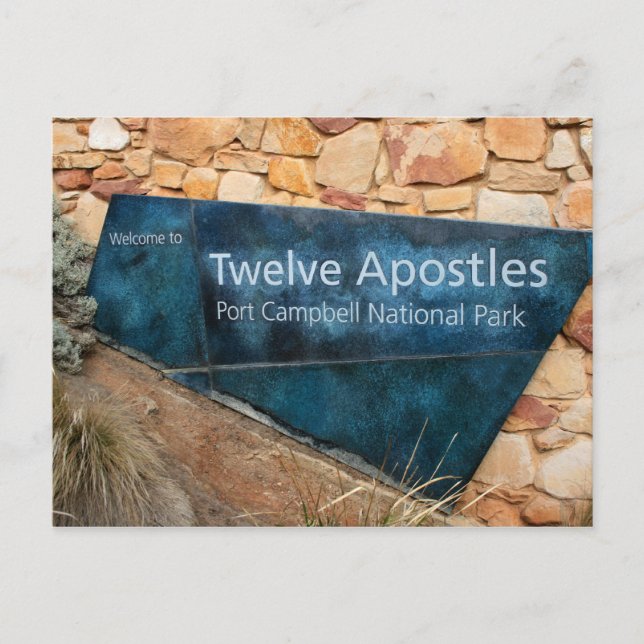 Cartão Postal Doze Apóstolos, Excelente Ocean Road, Austrália (Frente)