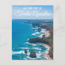 Cartão Postal Doze Apóstolos Grande Estrada Oceânica Ar Aéreo