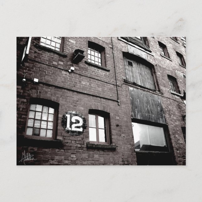 Cartão Postal Doze [Cartão postal] B&W (Frente)