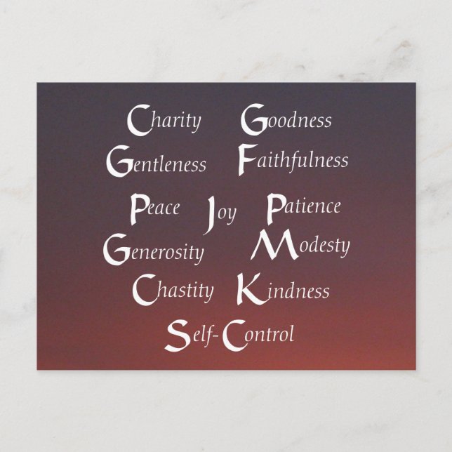 Cartão Postal Doze Frutas (Frente)