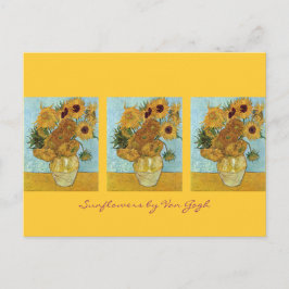 Cartão Postal Doze Girassóis por Van Gogh