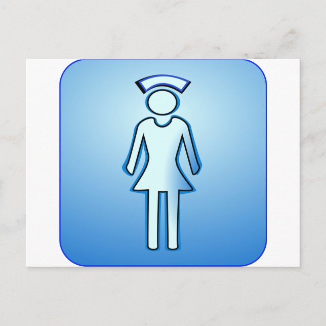 Cartão Postal Dr Enfermeira Medicina Esportiva Destino de Paz (Frente)