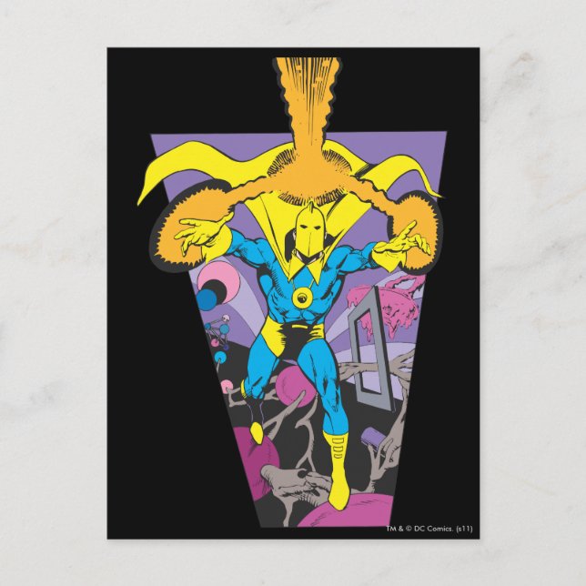 Cartão Postal Dr. Fate Manipula Magia (Frente)