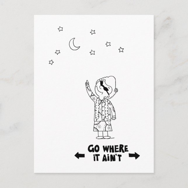 Cartão Postal Dr. Ida Rolf - Vá onde não é cartão-postal (Frente)