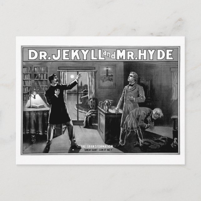 Cartão Postal Dr. Jekyll e Sr. Hyde (Frente)