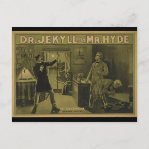 Cartão Postal Dr. Jekyll e Sr. Hyde Theatrical Poster 1880