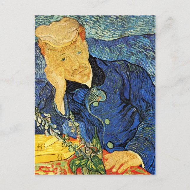 Cartão Postal Dr. Paul Gachet Portrait, Vincent Van Gogh (Frente)