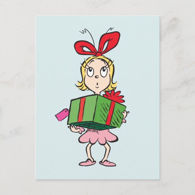 Cartão Postal Dr. Seuss | Cindy-Lou Who - Presente (Frente)