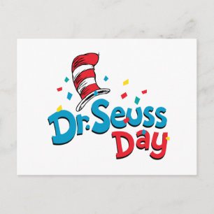 Cartão Postal Dr. Seuss Day Confetti