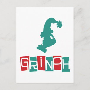 Cartão Postal Dr. Seuss   Grinch - Vermelho & Verde