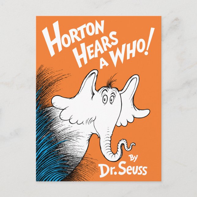 Cartão Postal Dr. Seuss | Horton Hears A Who o Livro (Frente)