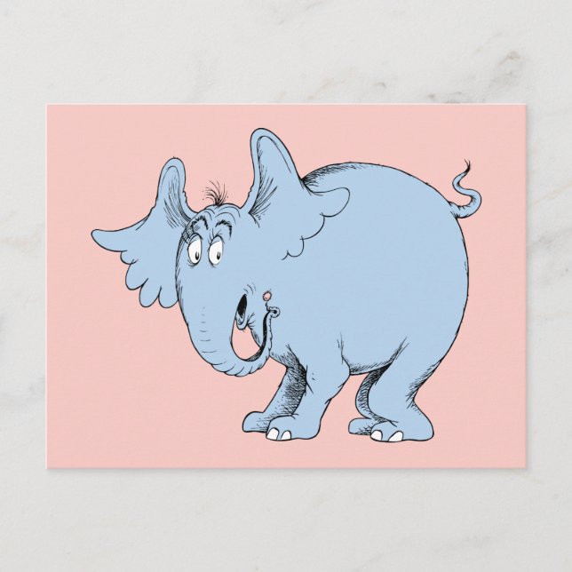 Cartão Postal Dr. Seuss | Horton ouve Quem (Frente)