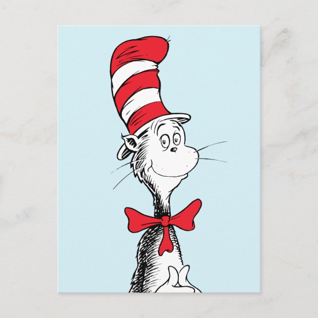 Cartão Postal Dr. Seuss I Cat in the Hat Standall (Frente)