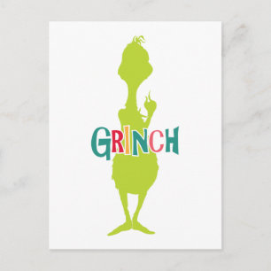 Cartão Postal Dr. Seuss O Grinch - Silhueta Verde