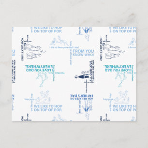 Cartão Postal Dr. Seuss   Padrão de citação do Dia de os pais