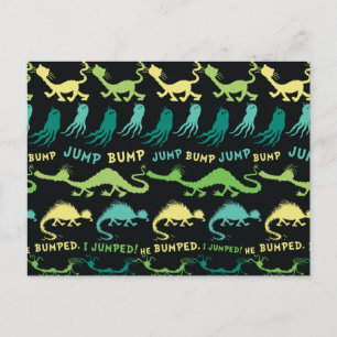 Cartão Postal Dr. Seuss Padrão de Halloween "Bump Jump"