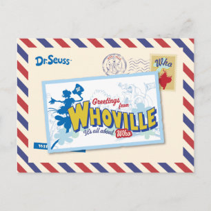 Cartão Postal Dr. Seuss Saudações de Who-ville