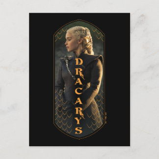 Cartão Postal "Dracarys" Daenerys Targaryen Gráfico