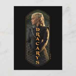 Cartão Postal "Dracarys" Daenerys Targaryen Graphic
