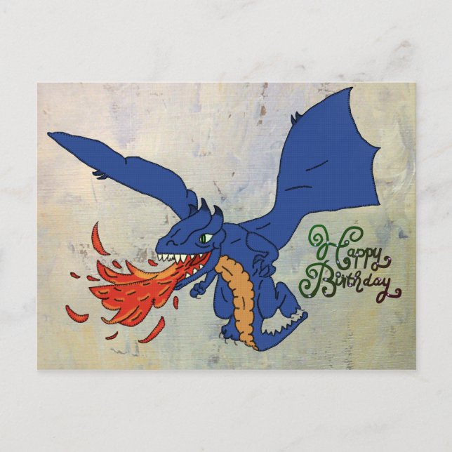 Cartão Postal Drache Feuerspeier (Frente)