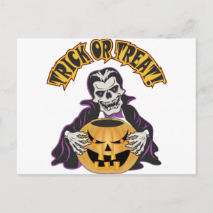 Cartão Postal Dracula Skull