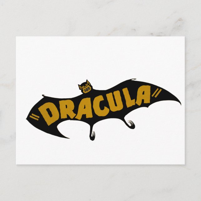 Cartão Postal Dracula Vampire Bat (Frente)