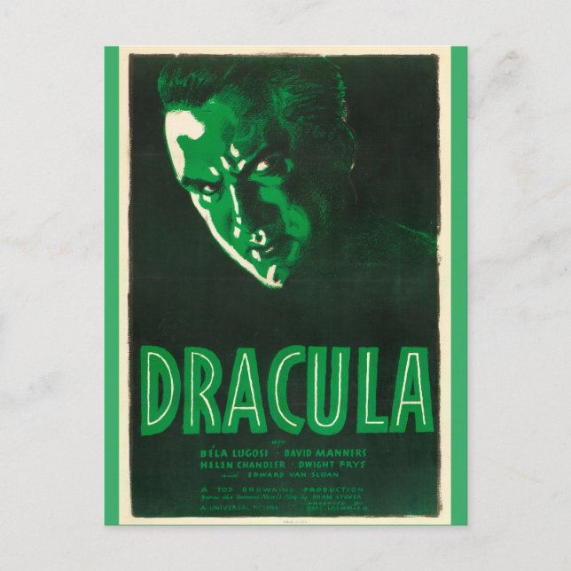 Cartão Postal Dracula - Vintage (Frente)