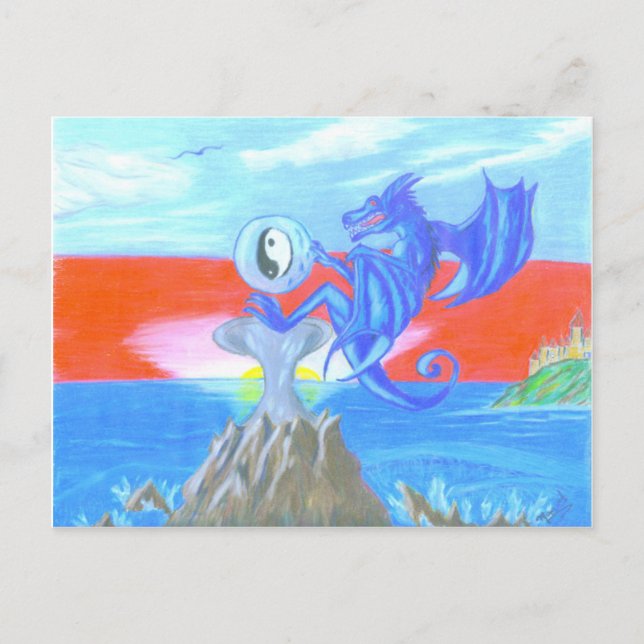 Cartão postal Dragão (Frente)