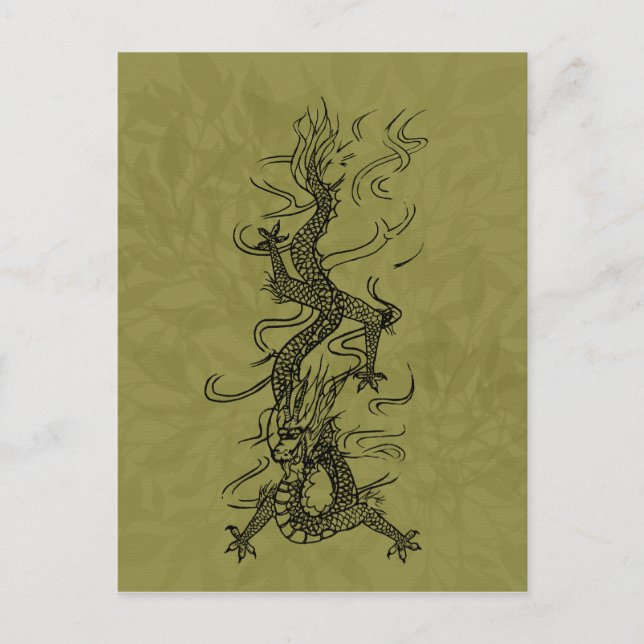 Cartão Postal dragão (Frente)