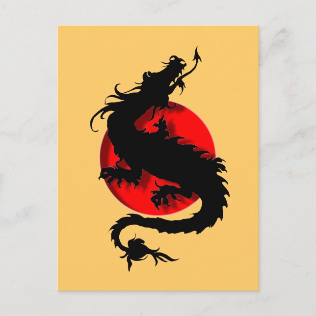Cartão Postal dragão (Frente)