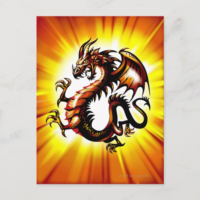 Cartão Postal Dragão 3 (Frente)