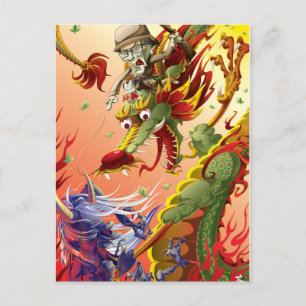 Cartão Postal Dragão-9