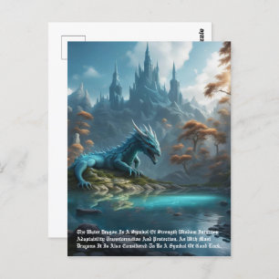 Cartão Postal Dragão - Água