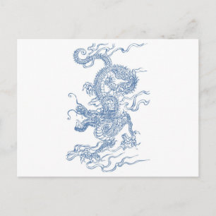 Cartão Postal Dragão Azul Água 2012