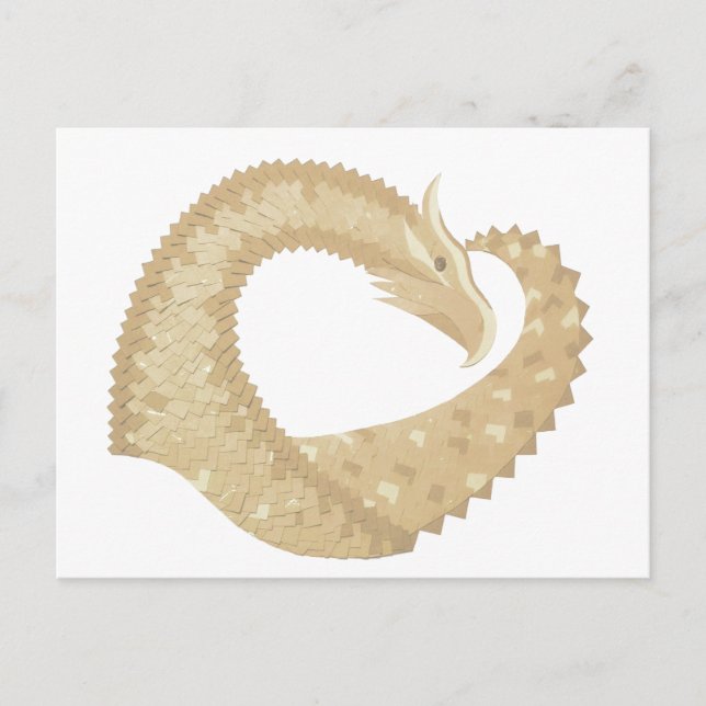 Cartão Postal Dragão cardíaco Sandstone em branco (Frente)
