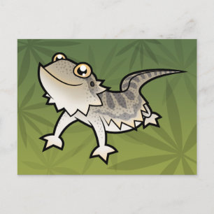 Cartão Postal Dragão Cartoon Cardado / Dragão Rankin