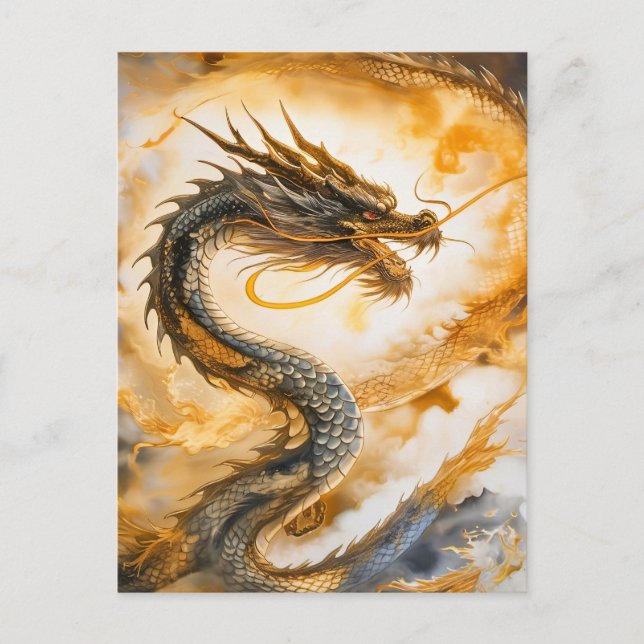 Cartão Postal Dragão Chinês (Frente)