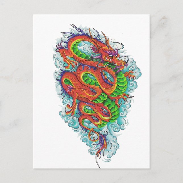 Cartão Postal Dragão Chinês 2 (Frente)